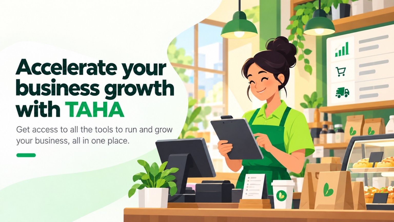 Grow your business with TAHA — tools to run your business in one place